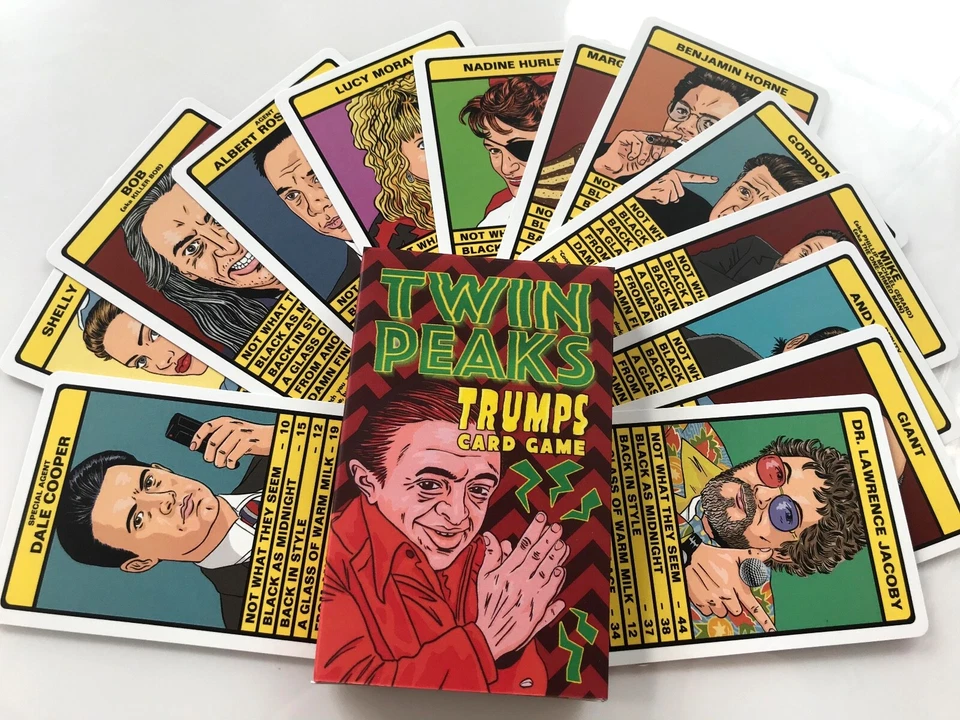 TWIN PEAKS 'Trumps' Card Game (David Lynch, Log Lady, Dale Cooper, Killer Bob) - Image 3 of 4