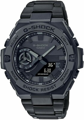 【美品】G-SHOCK GST-B500BD-1AJF G-STEEL ソーラー Casio G-Shock Carbon Core Bluetooth Solar Men's Watch GST-B500BD