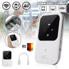 NEU 4G/5G LTE Tragbare Mobiler Wireless WLAN Router Hotspot WiFi Modem SIM Karte