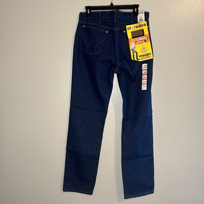 Jean Homme Wrangler 13MWZ Coupe Originale - Taille 30x34, Denim 100% Coton Foncé, Neuf étiqueté