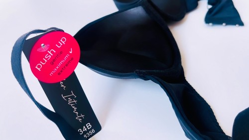 3 Pack Maximum Pads Add-2-Cup Sizes Push-Up Bra Brand New ~ Size 36C 2Black+Nude - Picture 7 of 12