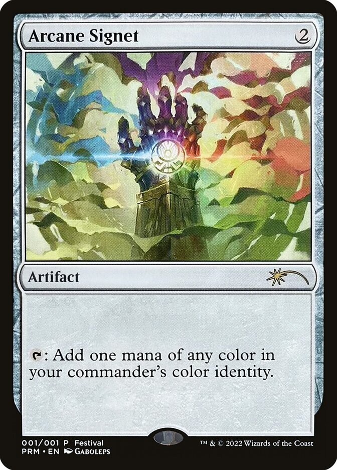 Arcane Signet 1x FOIL MtG FOIL PROMO MagicCon 30th Anniversary SP