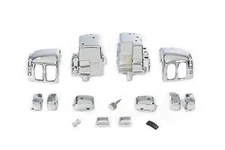 HARLEY Handlebar Switch Housing Kit Chrome fits 1996-2013 FLHT,  1996-2013 FLHTC