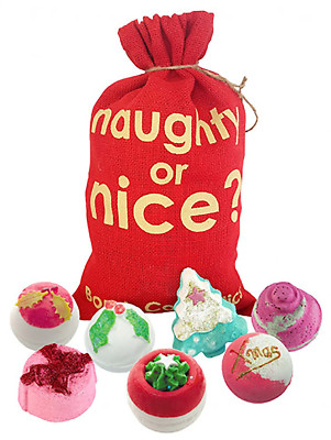 Bomb Cosmetics Naughty or Nice Geschenkset Sack Badekugel Badebombe Weihnachten 
