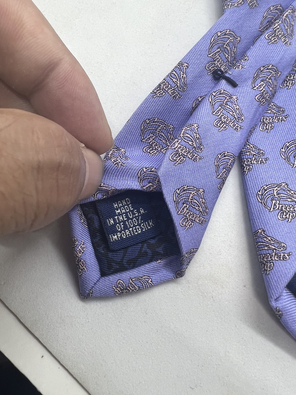 Vintage Vineyard Vines Mens Silk Tie Purple Breed… - image 6