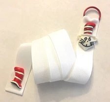 Handmade Cat In the Hat Inspired Hair Bow Holder Girls Room Bathroom Decor Bows