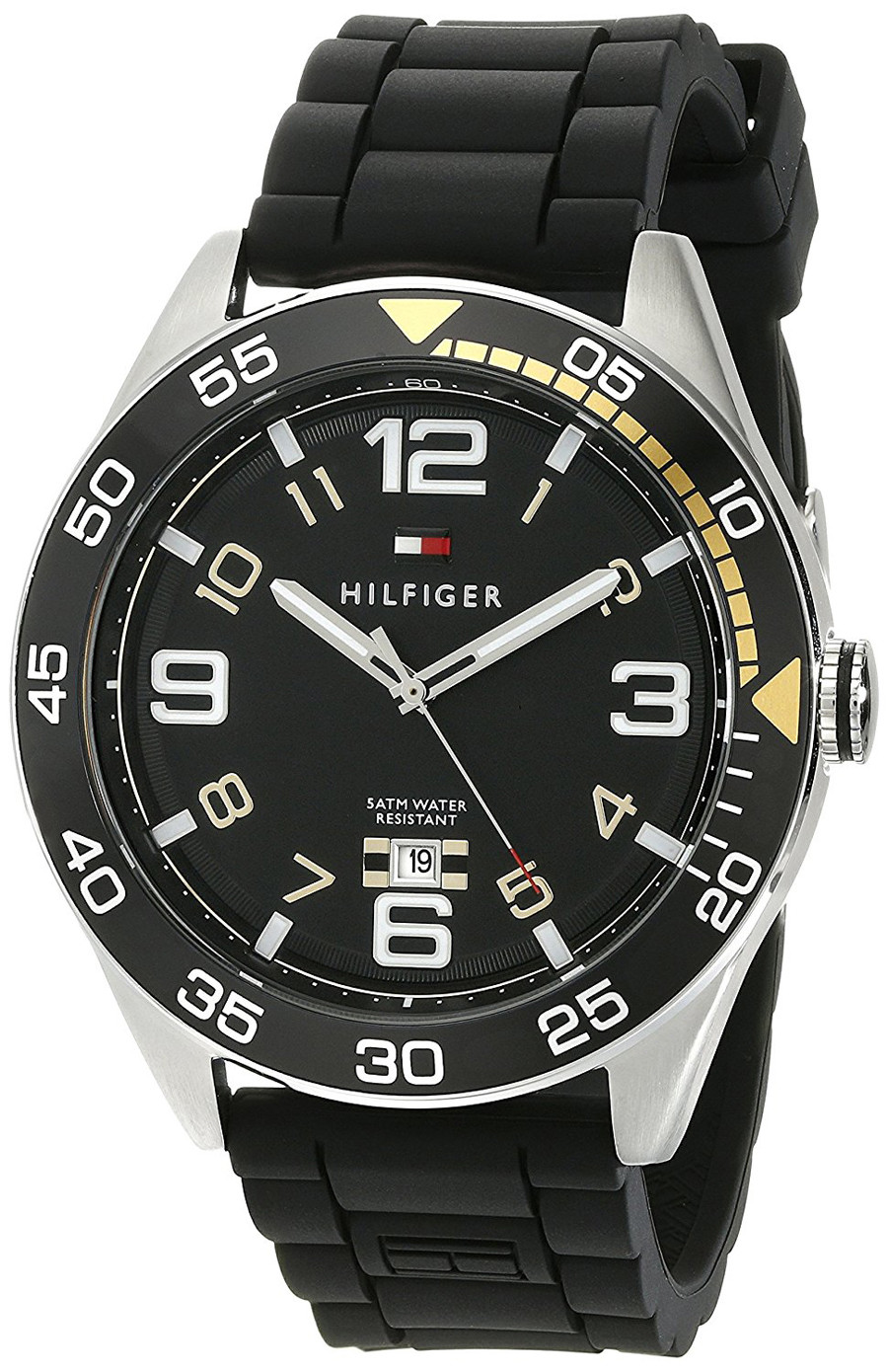 Tommy Hilfiger 1790978 Cool Sport Black Dial Silicone Strap Men