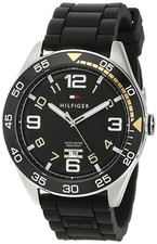 Tommy Hilfiger 1790978 Cool Sport Black Dial Silicone Strap Men's Watch