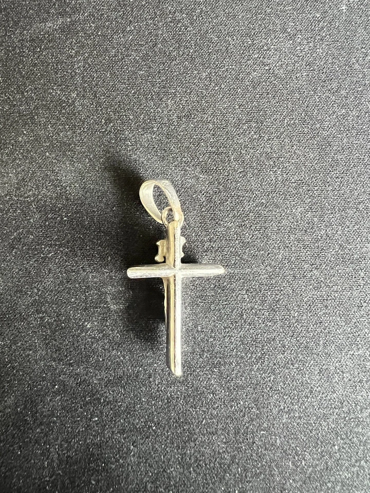 Crucifix in 14K White Gold Plated / White Gold - Image 2 of 3