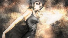 Anime girls bleach kuchiki rukia dark hair eyes black Playmat Game Mat Desk
