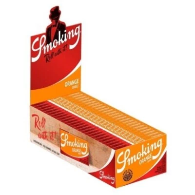 Cartine Smoking® Orange Regolare Corte Arancia Doppie Da 25 Libretti