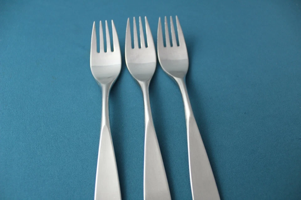 3 tenedores de cena WMF FESTIVAL DE EDIMBURGO acero inoxidable moderno Alemania 7 3/4" Foto 3 de 4