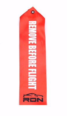 DRAG RACING SPORTSMAN REMOVE BEFORE FLIGHT PARACHUTE TAG LABEL