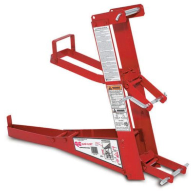 500 LBs Steel Scaffold Pump Jack Wood Pole Double Lock Brake Hand Crank Positive