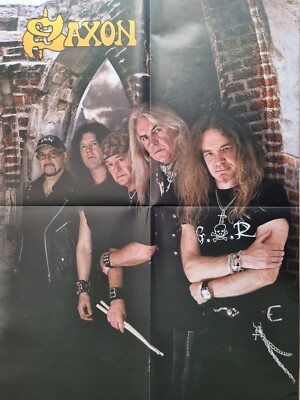 Saxon - Poster von 2009, A2 Format (40 x 55 cm) - NEUWERTIGER ZUSTAND!