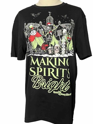 NEW Disney Parks Haunted Mansion Making Spirits Bright Christmas T
