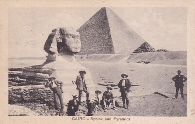 Real Photo Postcard, Circa 1900, Egypt, Sphinx, Pyramids rare View
