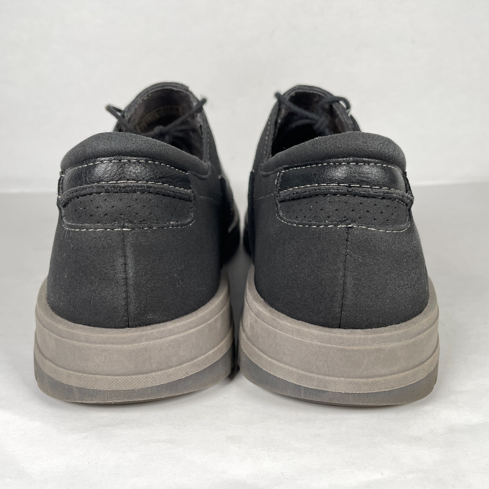 SAOLA Scarpe nere stringate in finta pelle Earth Origins Winstead Oxford taglia 10 larghe