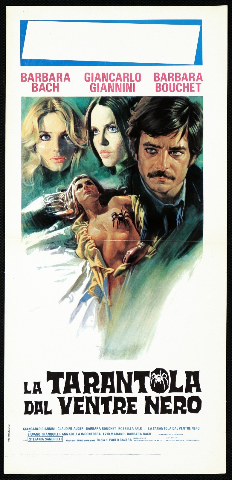 Locandina originale film LA TARANTOLA DAL VENTRE NERO (2° tipo) (1971) - Regia di Paolo Cavara