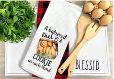 A Balanced Diet, Waffle Weave Dish/Tea Towel, Micro Fiber, 16x24", Soft (T114)