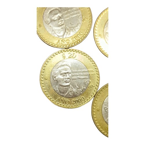 2000-2010 to choose Mexico 20 pesos bimetallic coin writer Octavio Paz - Picture 8 of 10