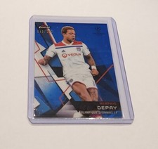2018/19 Topps Finest UEFA CL Blue Parallel Soccer Memphis Depay 040/150