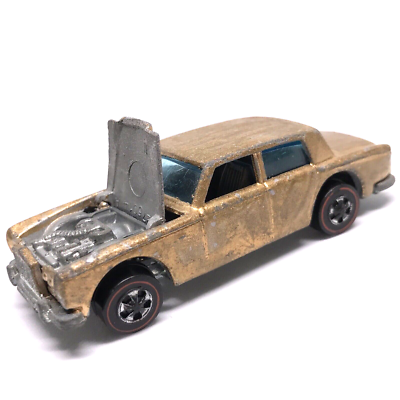 ホットウィール　ビンテージ　Rolls-Royce Silver Shadow Hot Wheels Redline Rolls-Royce Silver Shadow 1969 Repainted Gold