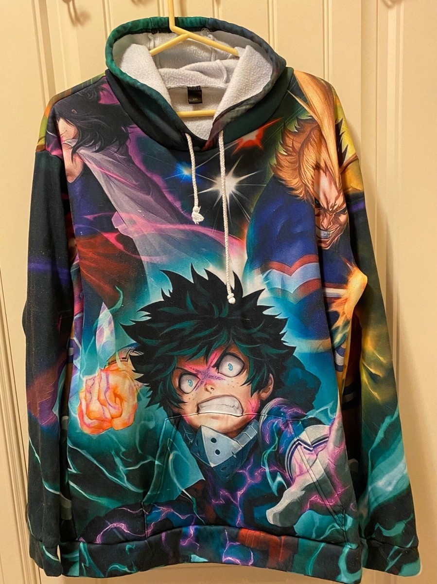 My Hero Academia Izuku Midoriya Deku Bakugou Pullover Hoodie Sweatshirt |  eBay