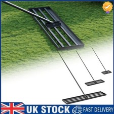 213cm Handle Lawn Leveller Rake Levelling Lute Gardening Tool 114cm Carbon Steel
