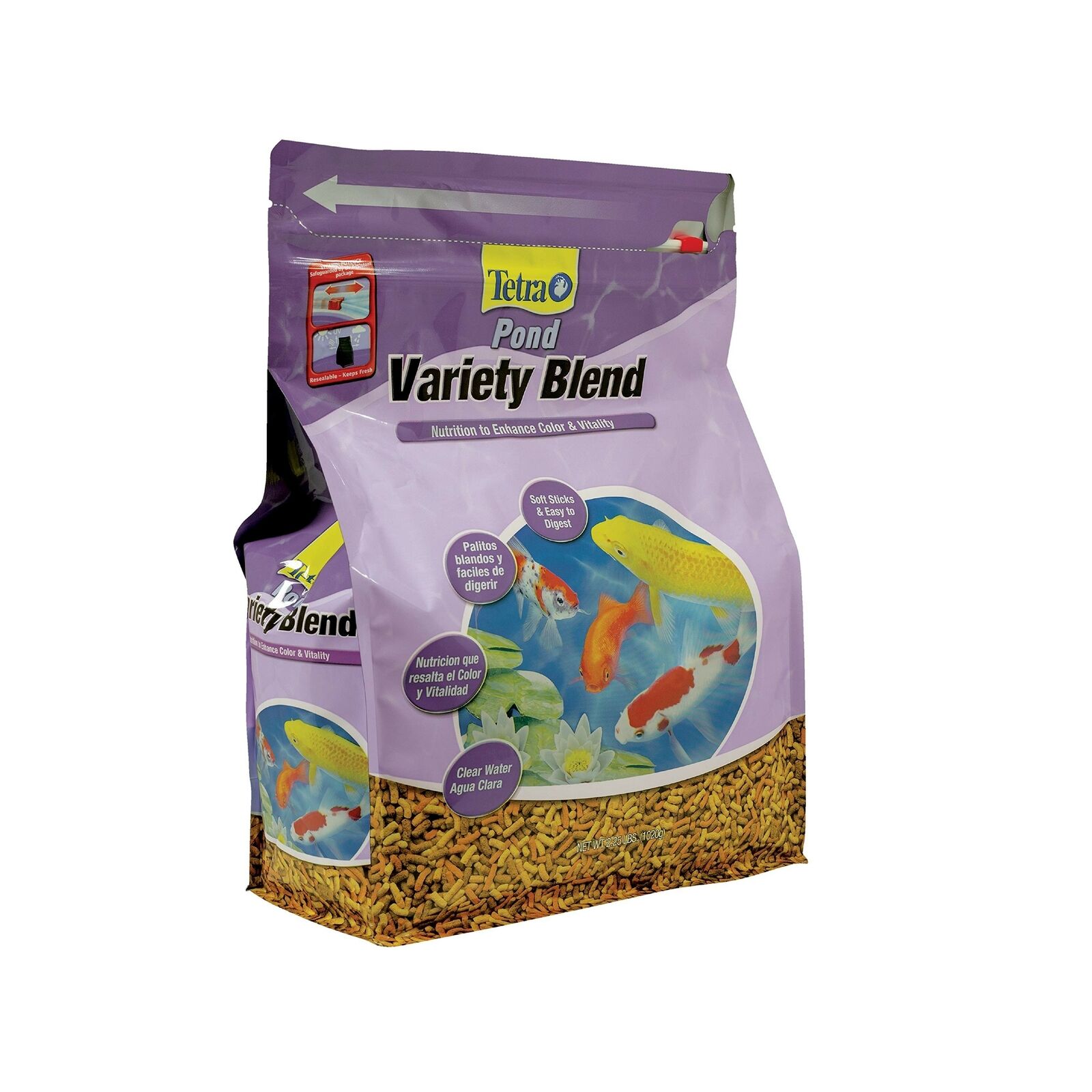 TetraPond Variety Blend Fish Food to Enhance Color and Vitality 2.25 lb, 7 L