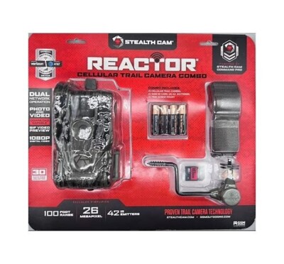 Stealth Cam Reactor Cellular Trail Camera Combo New!