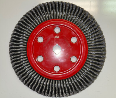 NEW! Jaz 30169 Stringer Bead Wire Wheel Brush 14'' x 1/2'' x 0.016'' Steel 4500 RPM