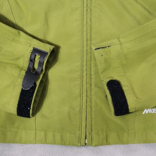 MUSTO Raincoat Womens UK10 Green Gore-Tex Waterproof Jacket Detachable Hood Zip - Picture 12 of 12