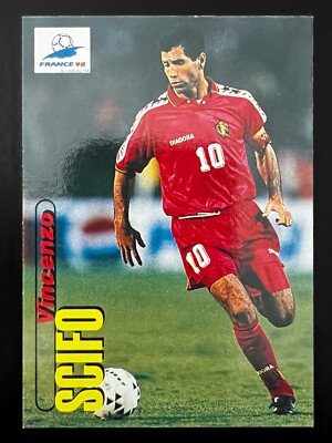 【PANINI社イタリア製カード】ジーコ 1998 Panini Vincenzo Enzo Scifo #67 Belgium 98 France FIFA World