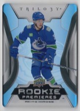 2023-24 Upper Deck Trilogy Rookie Premieres Plexiglass Akito Hirose Vancouver