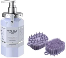 WEILAIYA High Gloss Hair Mask 450mL+ FREE WEILAIYA 2in1 Body Shampoo Comb/Brush