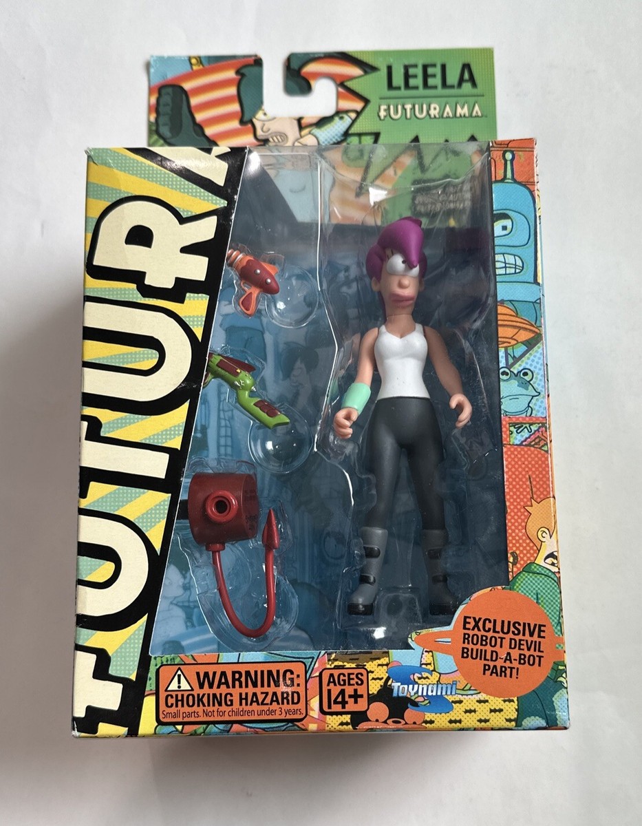 Futurama Leela Toynami 2007 action figure with Robot Devil