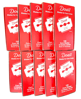 10 Boxes =1000 Blades Germany Doall Corn Cutter Callus Shaver Salons Manicurists