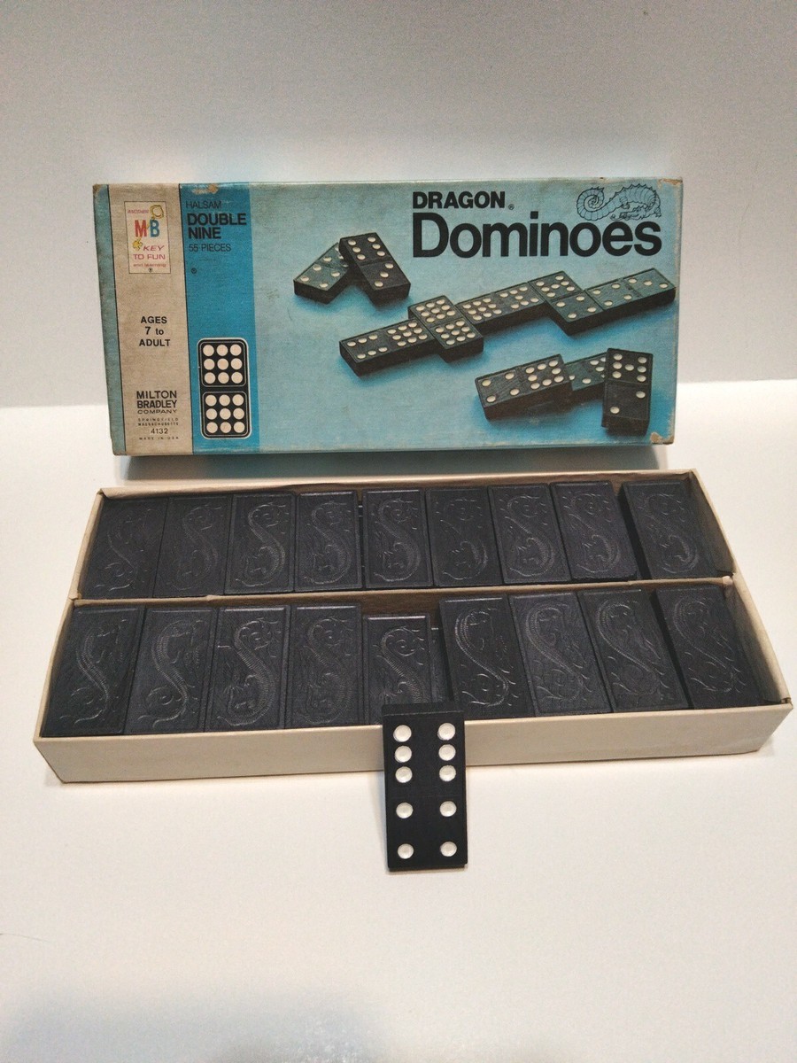 タコマフジレコード　ジェリーマルケス DINEX 3個セット　バリカンズ dragon dominoes halsam 55 Pieces Milton Bradley 