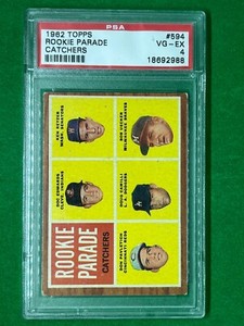 1962 Topps #594 Bob Uecker PSA 4 Rookie