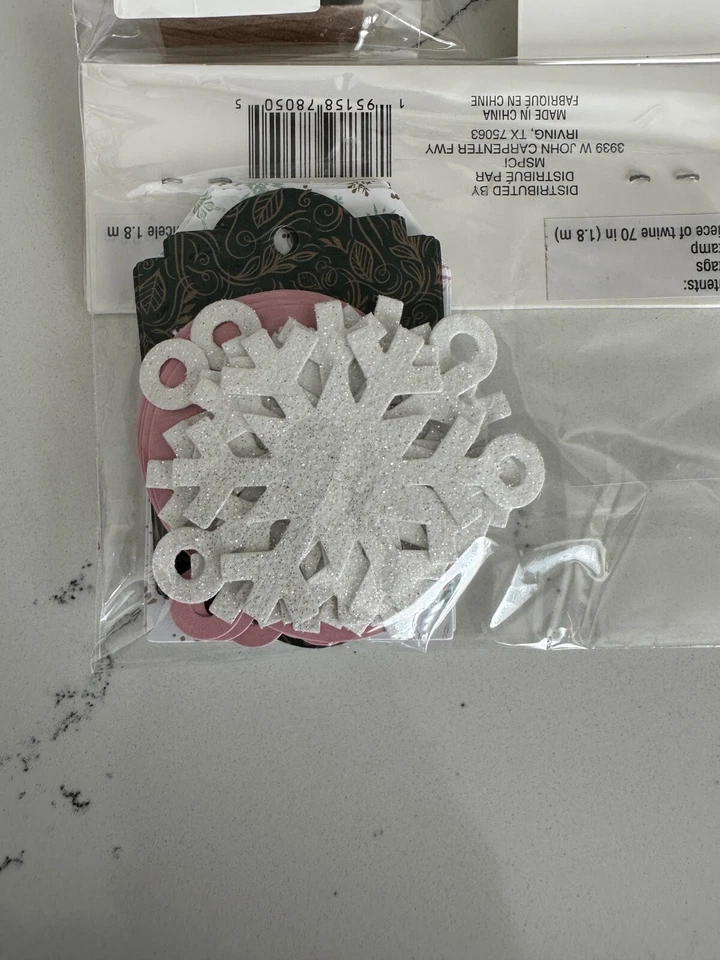 Kit de etiquetas Noel de Navidad Recuerdos ~ 24 etiquetas 1 sello cuerda adornos artesanía Foto 3 de 4