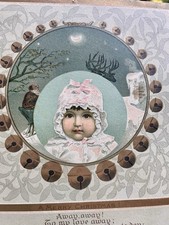 Antique Victorian Louis Prang Christmas Card