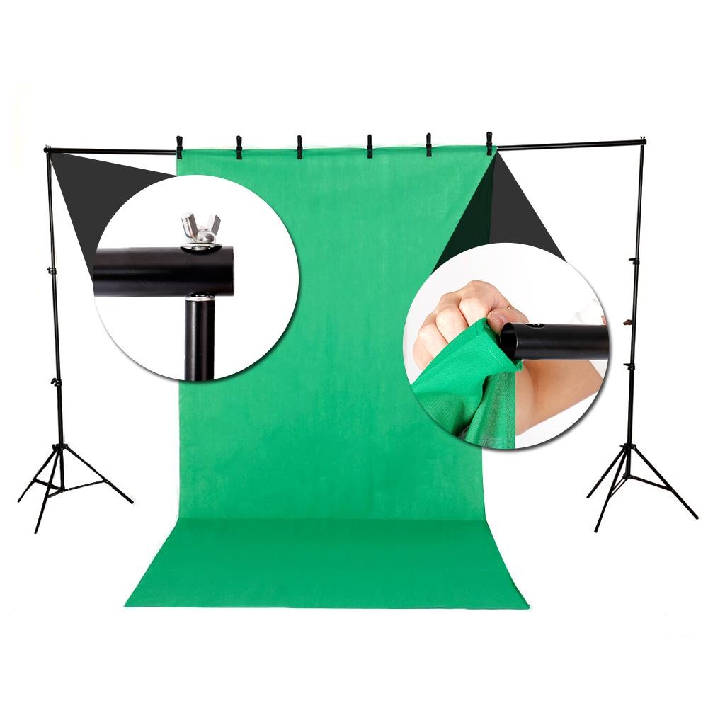 Kshioe 10ft Adjustable Background Support Stand Photography Video Backdrop Kit