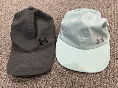 Under Armour Women s Launch & Armour Vent Running Hats Adjustable Blue & Gray