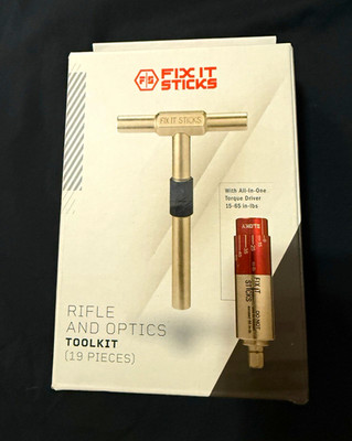 Fix It Sticks Rifle and Optics Toolkit 19pc Torque Driver Bits/Sockets Soft Bag