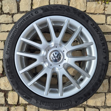 4x VW Classixs 17 Zoll Alufelgen 7Jx17 ET54 Golf 5 6 1K0601025AN + Continental