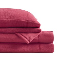Micro Fleece Bed Sheet Set, Warm, Sheets with 14" Deep Pocket, for Cold Seaso...