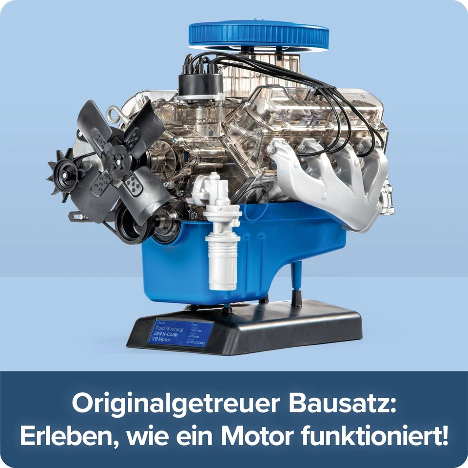 Ford Mustang V8-Motor Motorbausatz im Maßstab 1:4 Modellmotor - Bild 4 von 4