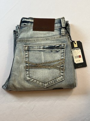 Rank 45 Ringo Slim Straight Jeans Men s 29x34 Light Wash Stretch Denim NWT
