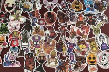 50pc Scary FNAF Five Nights at Freddy's Halloween Laptop Wall Decal Sticker Lot